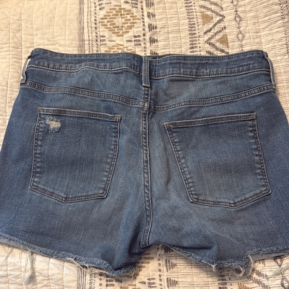 High Rise Denim Shorts - Picture 2 of 3